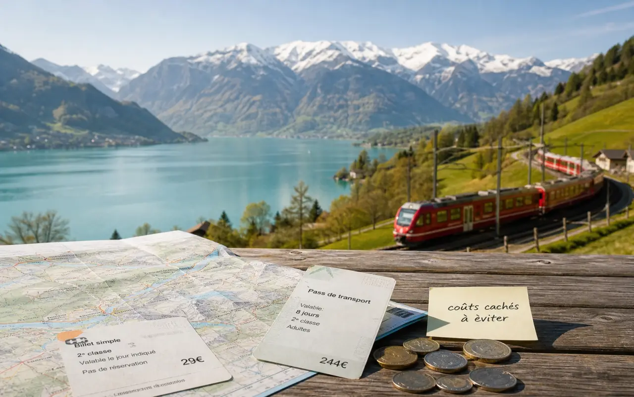 Voyage en Suisse pas cher : train à 29€, pass à 244€ et coûts cachés à éviter