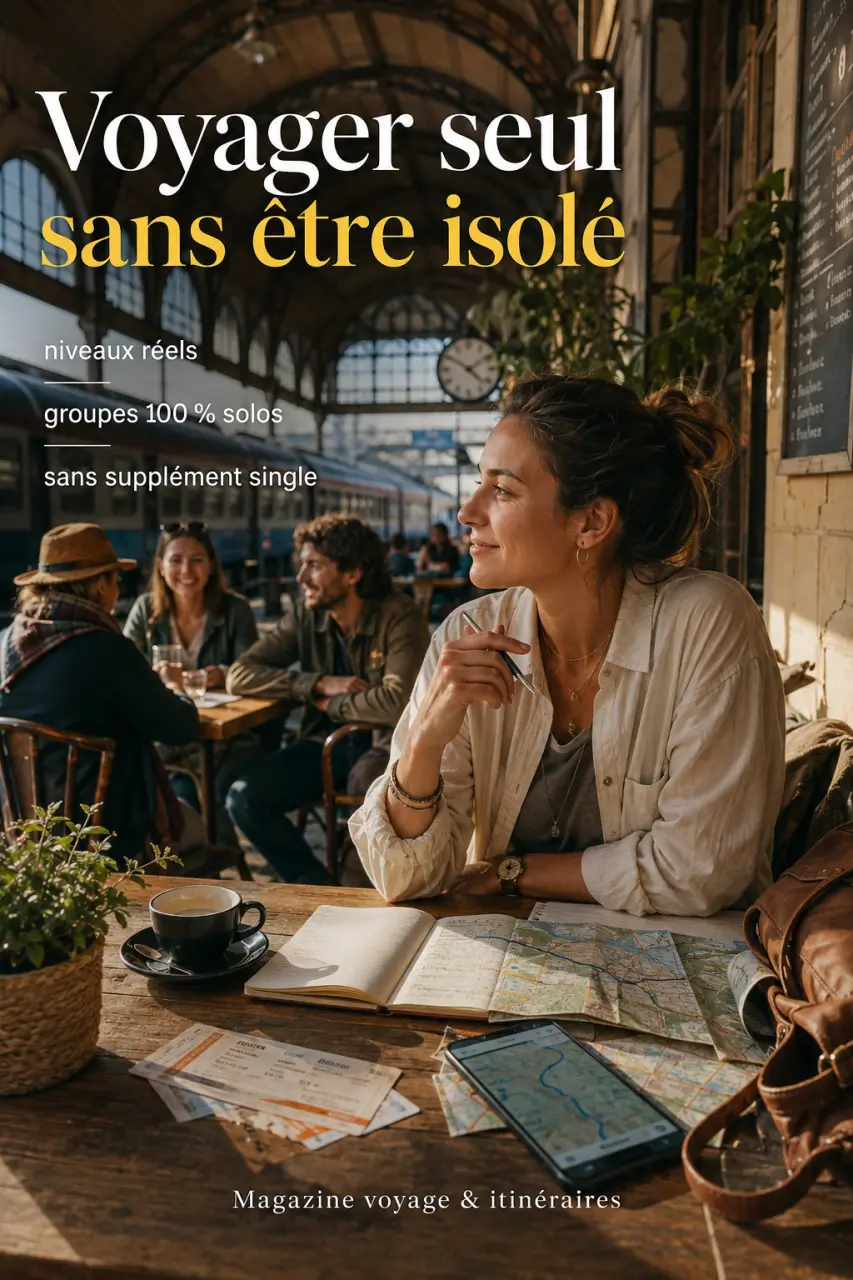 Voyager seul sans être isolé : niveaux réels, groupes 100 % solos et sans supplément single