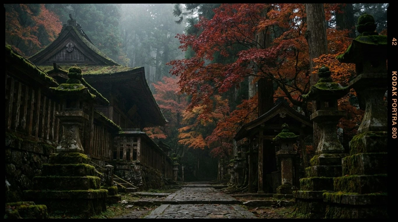 Jardin zen traditionnel à Kyoto avec érables