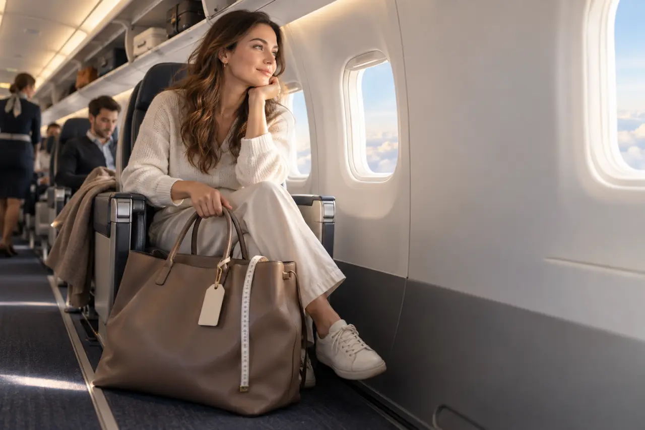 Sac à main dans l’avion : quelques centimètres peuvent coûter cher