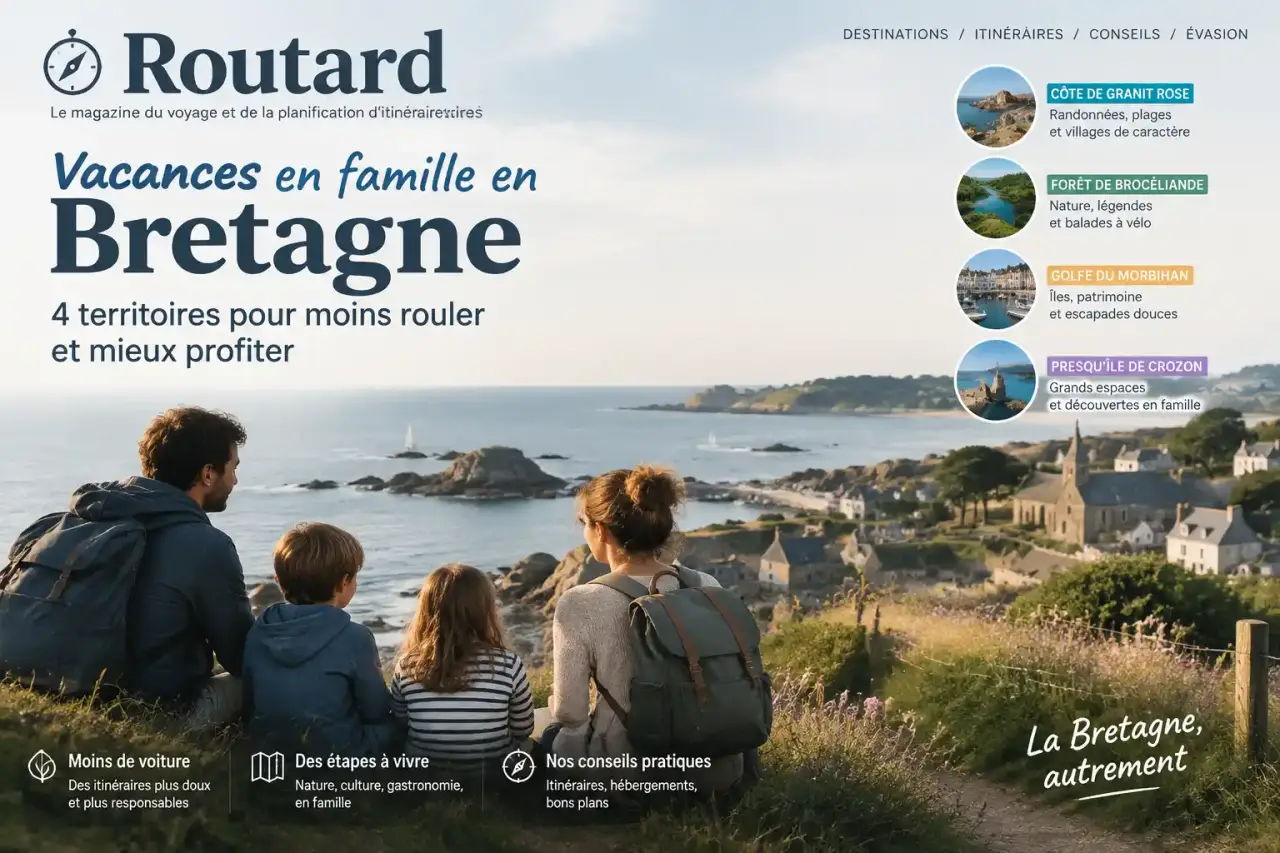 Vacances en famille en Bretagne : 4 territoires pour moins rouler et mieux profiter