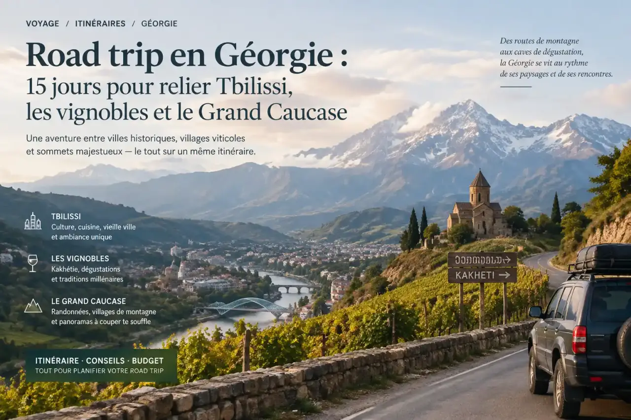 Road trip en Géorgie : 15 jours pour relier Tbilissi, les vignobles et le Grand Caucase