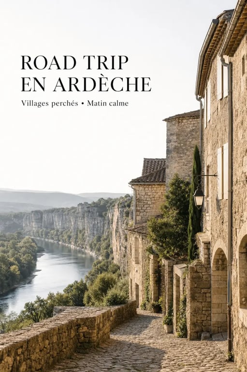 Road trip ardèche dans un village de pierre comme Balazuc ou Vogüé