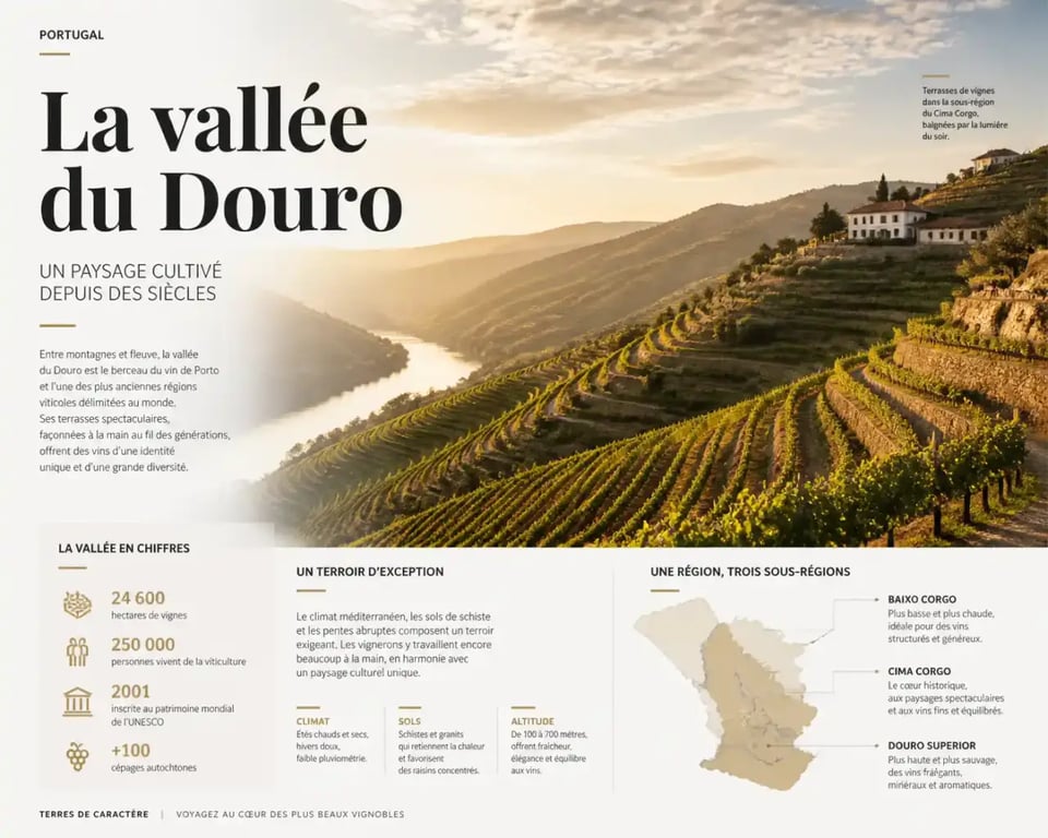 Itinéraire Portugal : les vignobles en terrasses de la vallée du Douro