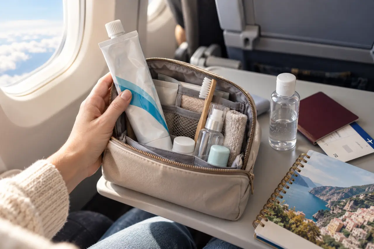 Dentifrice en cabine dans l’avion : le tube de 125 ml presque vide reste trop grand