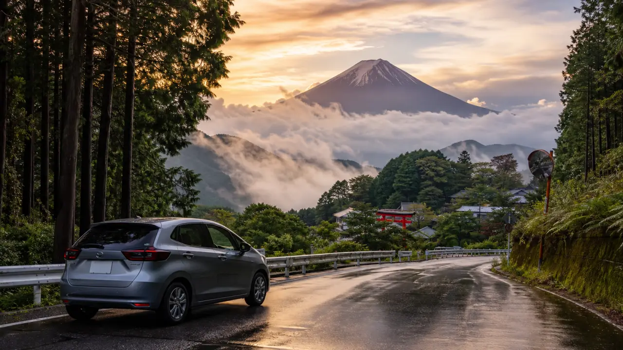 Roadtrip au Japon, route panoramique et atmosphère cinématographique